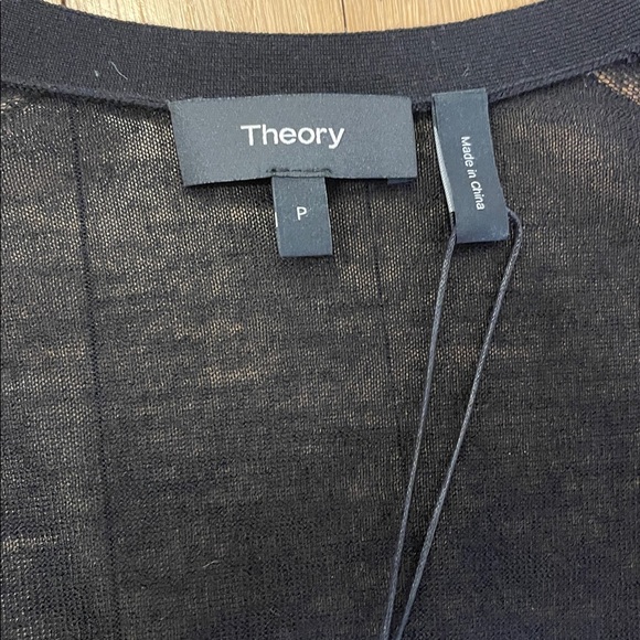 Theory Women's Black Cardigan Sweater size TP - Picture 12 of 12